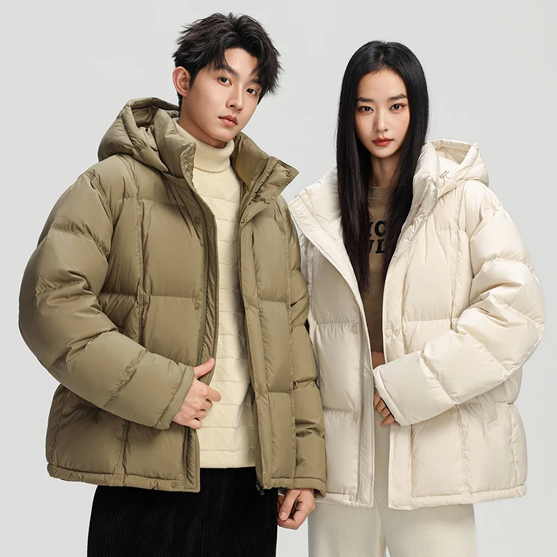 

Мужская зимняя куртка с капюшоном, утепленная, молодежная, премиум-класса, повседневная, для мужчин и женщин