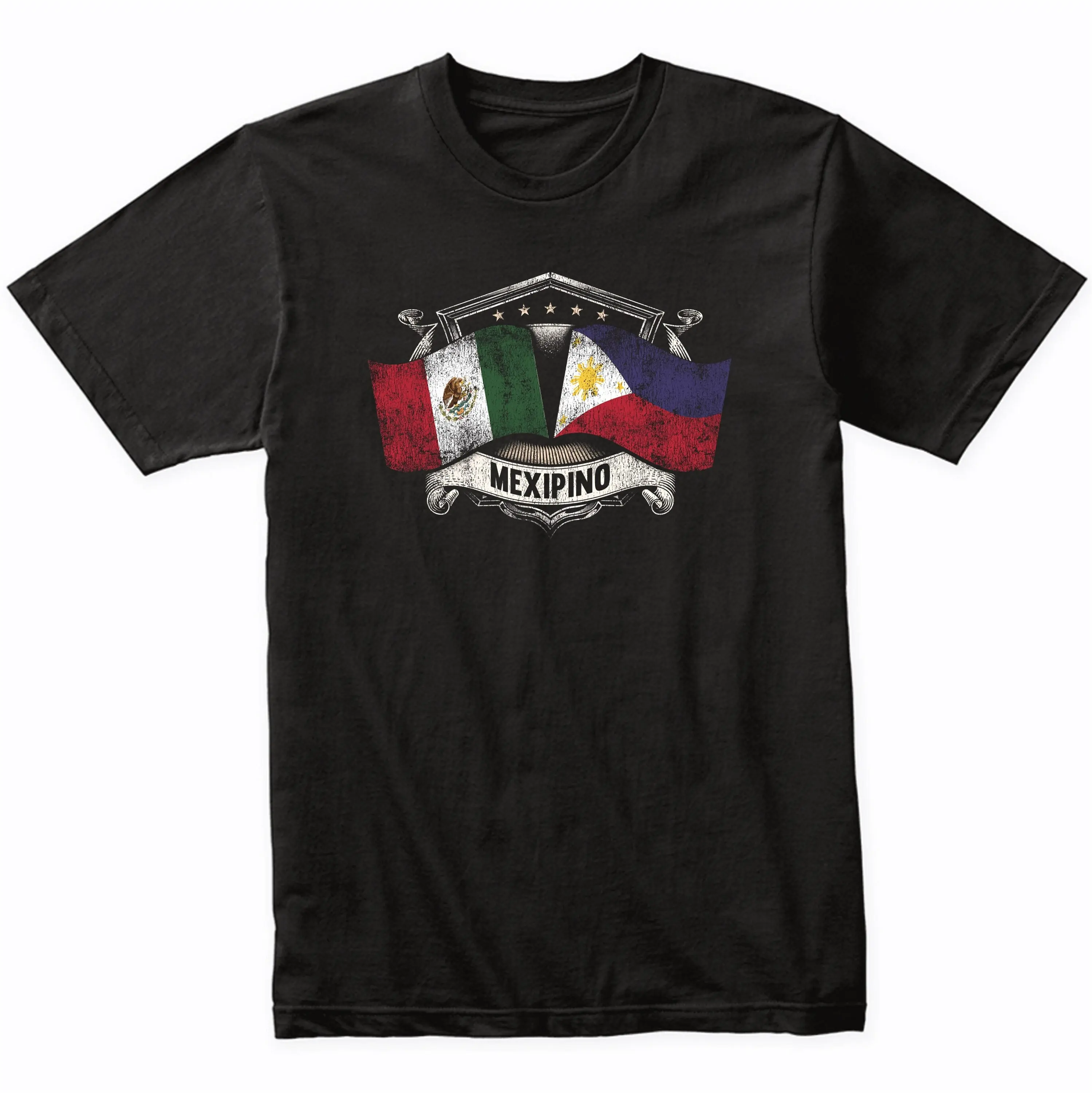 Mexico Philippines Flags Mexican Filipino Mexipino T Shirt