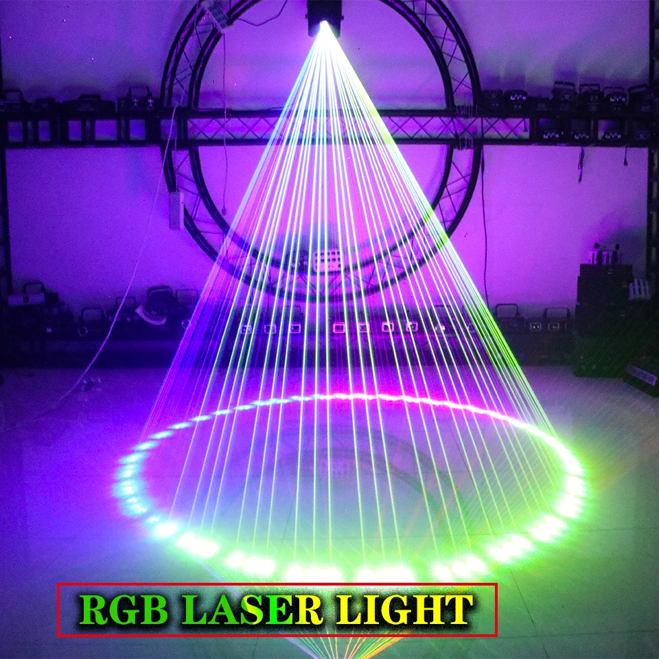 Waterproof 2/3W Beam Laser Projector Light DMX512 RGB DJ Disco Stage Lighting Effect for Outdoor Party Holiday Halloween Lights