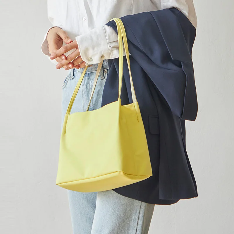 

Легкая простая женская большая сумка под мышками на одно плечо, корейская сумка на осень-зиму, Новое поступление, брендовая нейлоновая сумка Zire...