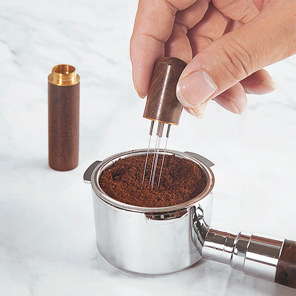 Coffee Tamper Needles Espresso Powder Stirrer Distributor Leveler Tools Cafe Stirring Barista Accessories Coffee Cloth Powder