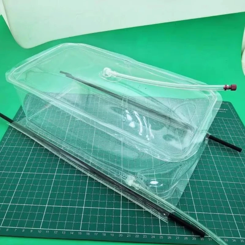 Serbatoio carburante olio morbido rettangolare resistente alla corrosione 28x14x10 cm per RC Nitro Boat/Aereo/Turbojet Adatto per tubo 6x4