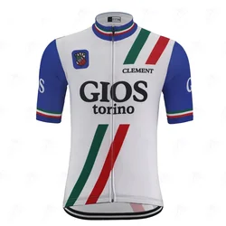 LASER CUT GIOS TEAM Retro Classic ONLY Men's Cycling Jersey Short Sleeve Bicycle Clothing Ropa Ciclismo