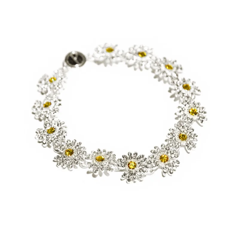 جديد G-Dragon Daisies سوار خاتم الكورية نمط G-Dragon نفس النمط سوار الدائري لفتاة هدية