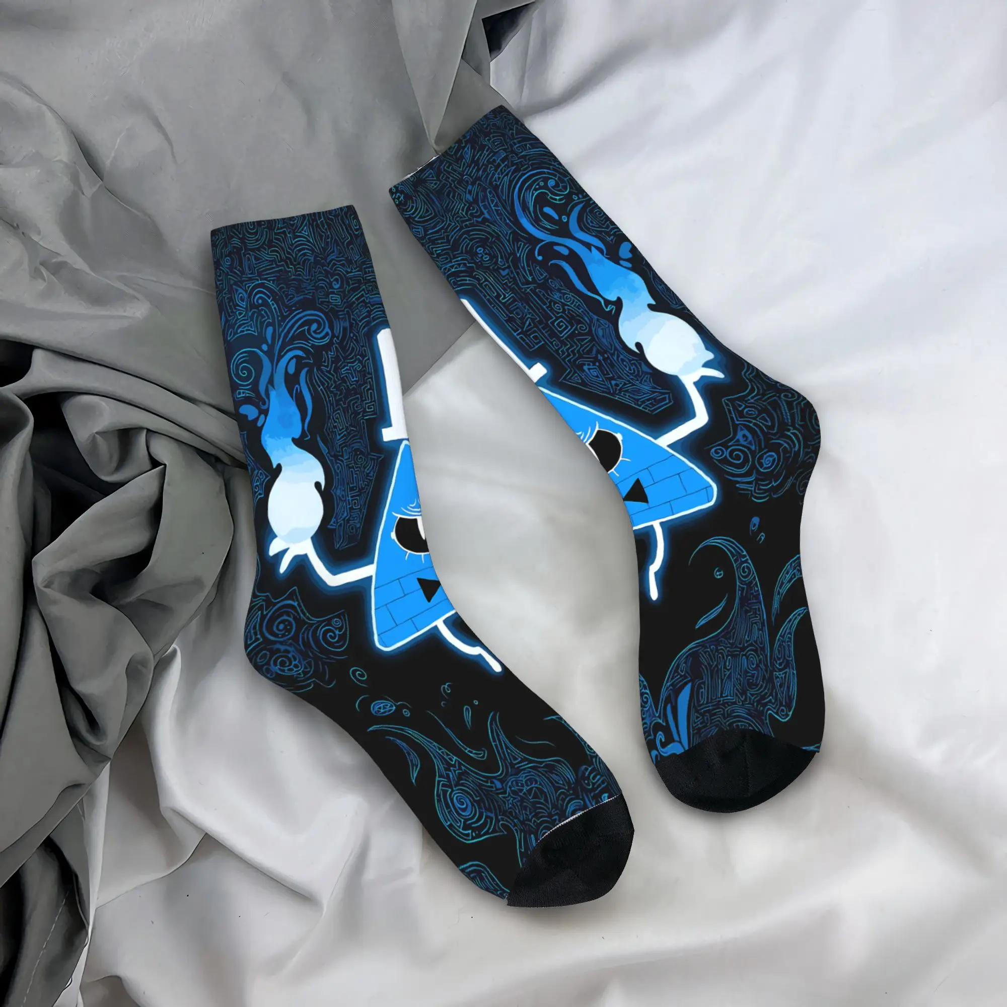 Bill Cipher Socks Gravitys Anime Falls Design Stockings Anti Skid Couple Socks Medium Soft Winter Korean Climbing Socks