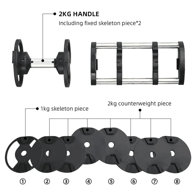

Fitness Equipment Gym Weights Adjustable Dumbbell for Body Building Custom Dumbbell Adjustable Fitness Gear Hot Sale