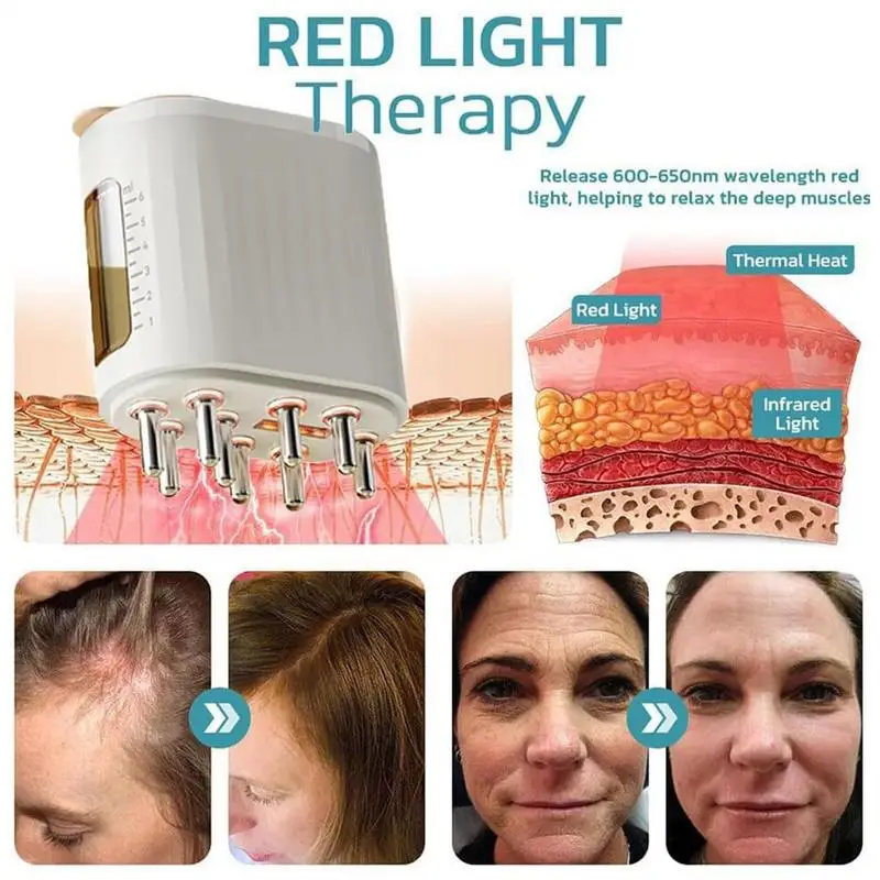 الكهربائية فروة الرأس مدلك زيت الشعر قضيب فرشاة إعادة نمو الشعر تصفيف الحل دليل مشط علاجات فروة الرأس فرشاة أداة #4