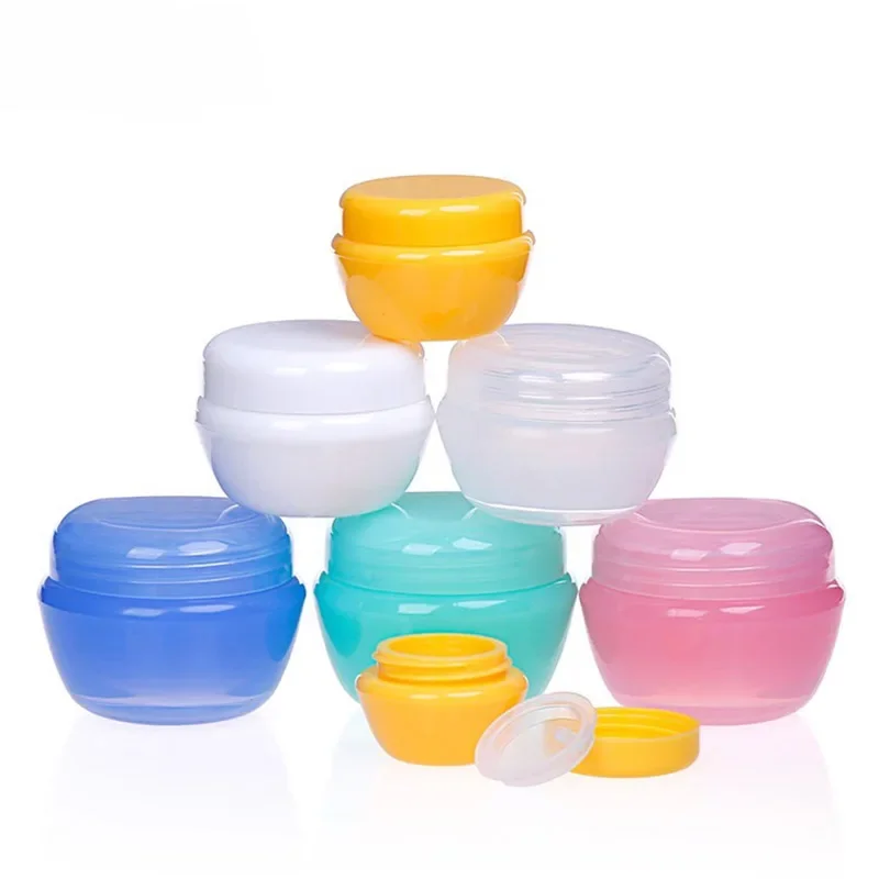 

5Pcs Mini Cosmetic Empty Jar Pots Makeup Container Face Cream Box Lip Balm Container Refillable Bottles Travel bottle set Viajes