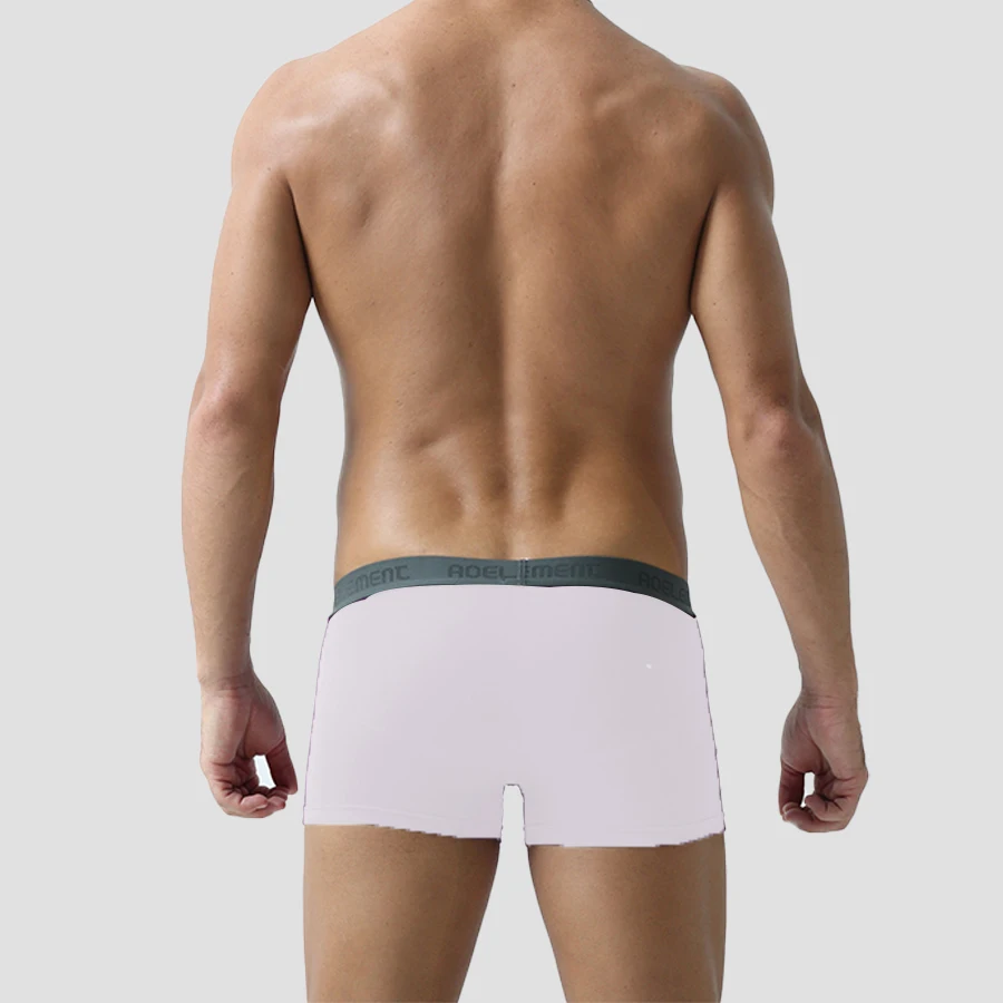 Men's Modal U-Pouch Boxer Shorts, Mid Rise Breathable Sweat Wicking Sexy Underwear for Men
