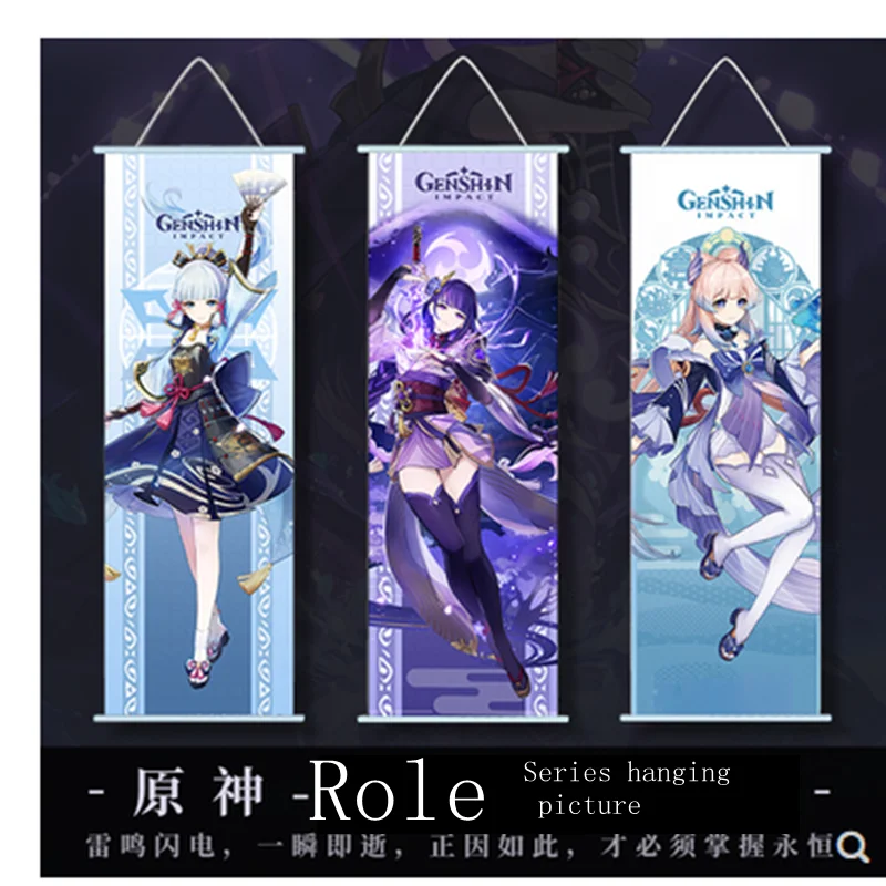 

2023 All New GENSHIN Anime Plastic Canvas Hanging Painting Embroidery Craft Halloween Kids Toys Xmas Gifts