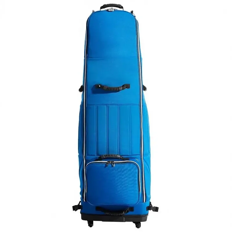 

Golf Travel Bag, Outdoors Soft-Sided Golf Travel Cover, Heavy Duty 1200D Polyester Oxford Wear-Resistant Waterproof, Padded Luggage Case with Wheels, Foldable Golf Club Storage Bag for Airline