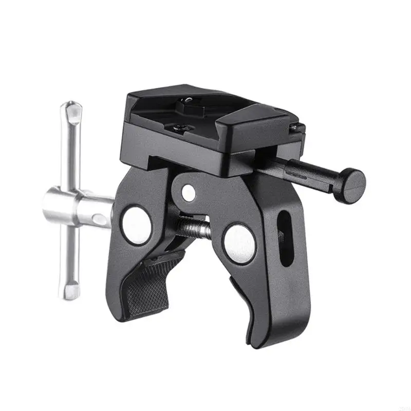 

203A V Bracket with Metal Construction Claw Clamp for Tripod Attachment