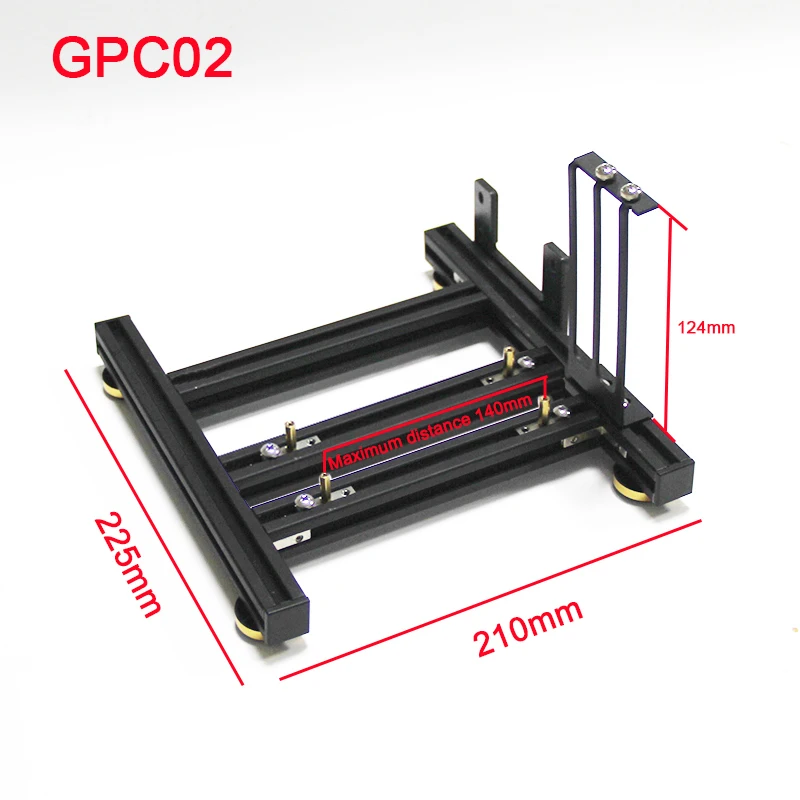 Rack de placa gráfica externa com base de alimentação, GPU + PSU titular, DIY, suporte de alumínio, ATX, 4080, 4090