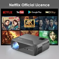 Caiwei A8 portable 4k projector Netflix 5G WiFi Mini projector Dolby Android 11 beam Projector Home Theater Google Play