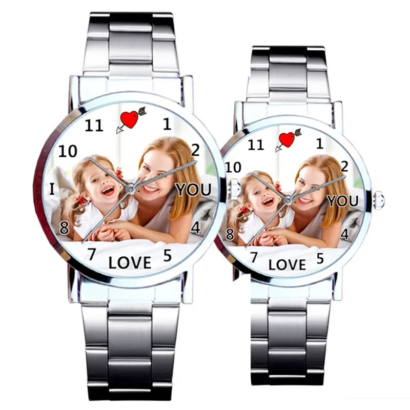 Reloj personalizado con diseño creativo para clientes, Impresión de Dial de fotos, personalizado, impresión fotográfica OEM, gran regalo, 2020