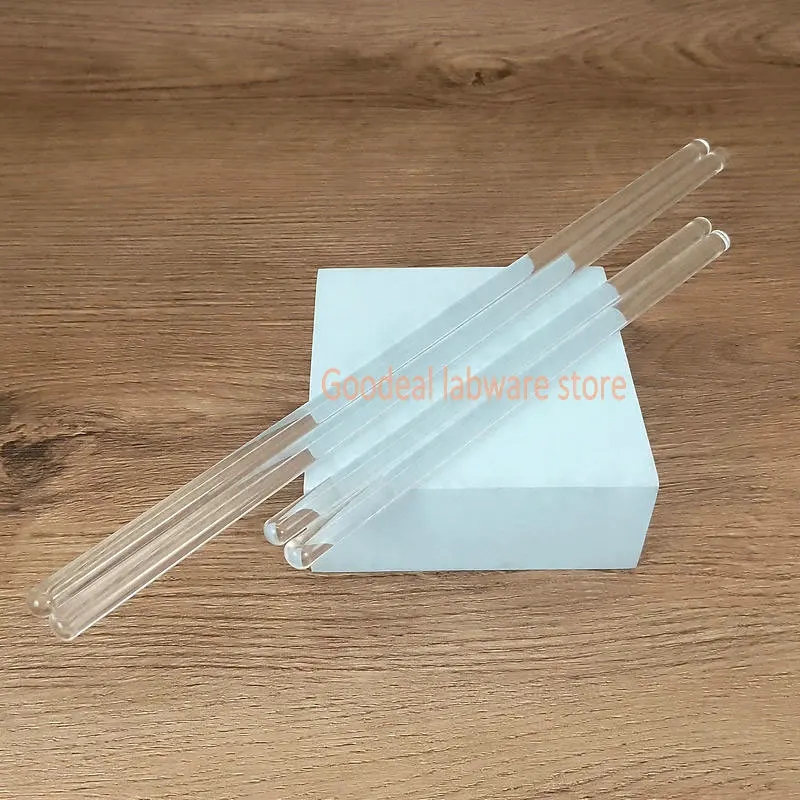6 stücke/12 stücke DIA 4mm bis 12mm Transparent Borosilikatglas diversion bar, labor becher Glas Rührstab