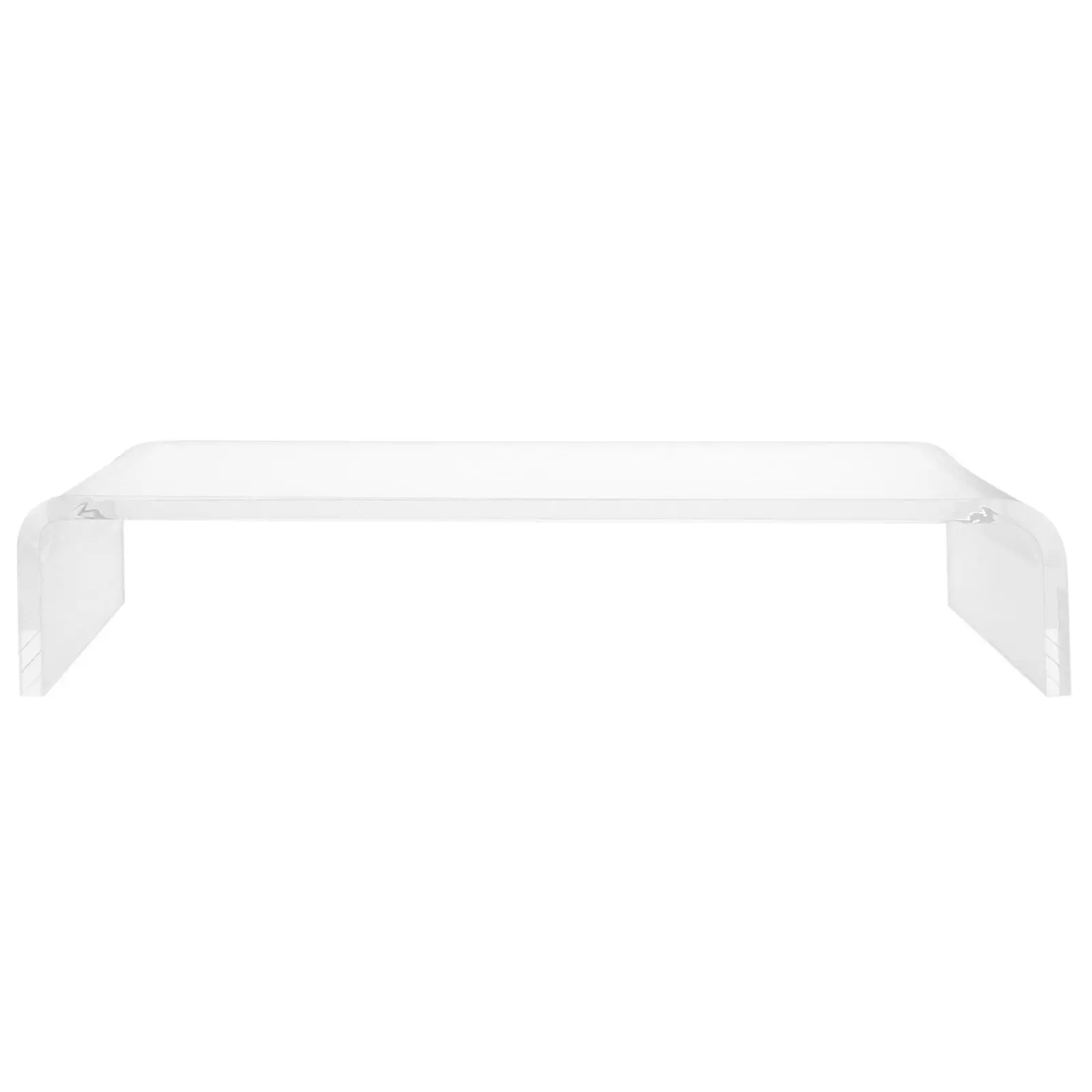 

Clear Acrylic Keyboard Cover Protector with Monitor Riser Stand Space Saving Anti Cat Bridge Desktop Keyboard Protective Case