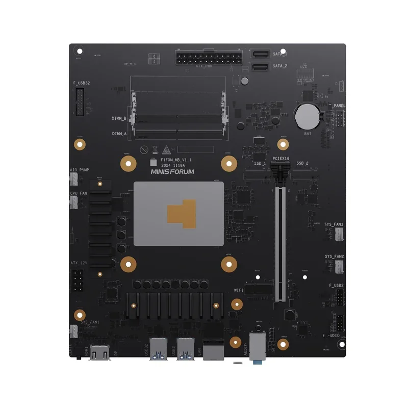 MINISFORUM NAS Motherboard R9 7945HX R9 8945HX ITX Home Processor DDR5 5200MT/s PCIE X16 M.2 2280 Slots 2.5G LAN DP HD Low Power