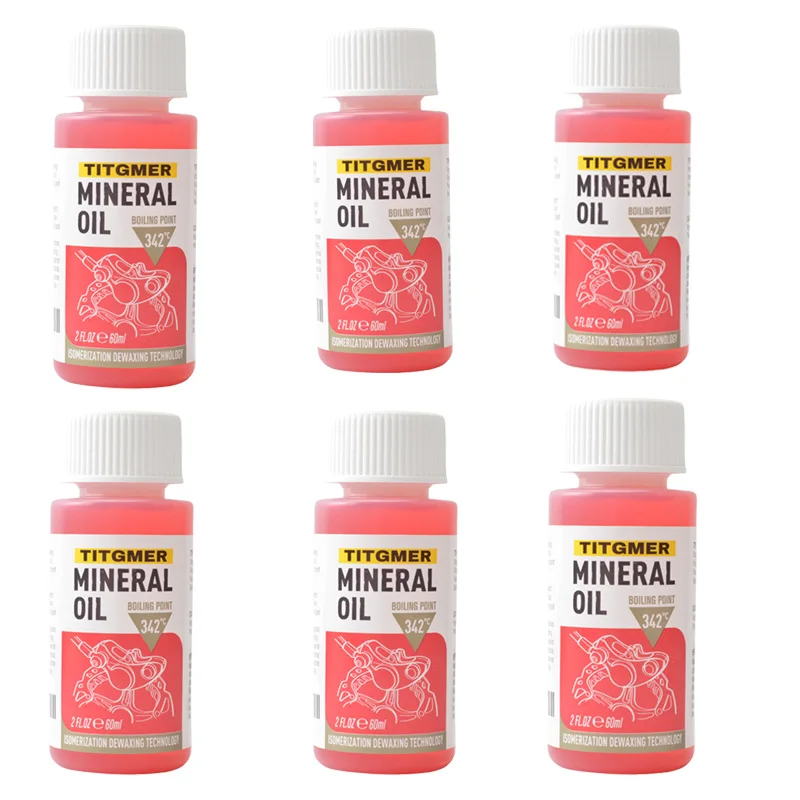 1/2/3/4/5/6 Pc 60 Ml Fiets Rem Minerale olie Systeem Vloeistof Fietsen Mountainbikes Hydraulische Schijfrem Olie Vloeistof