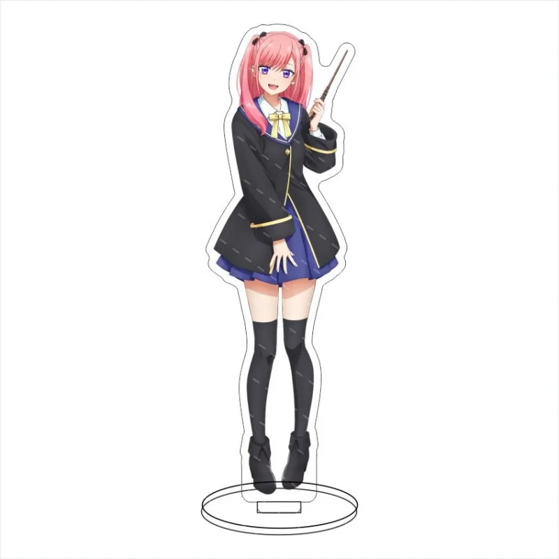 15cm The Classroom of a Black Cat and a Witch HD Printed Keychain Acrylic Stand  Tabletop Display Ornament Model Figure Cosplay