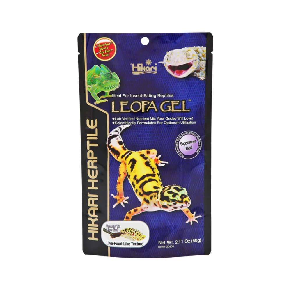 Hikari LeopaGel Reptile Food Insect-Eating Reptiles Nutrition & Health Diet 60g