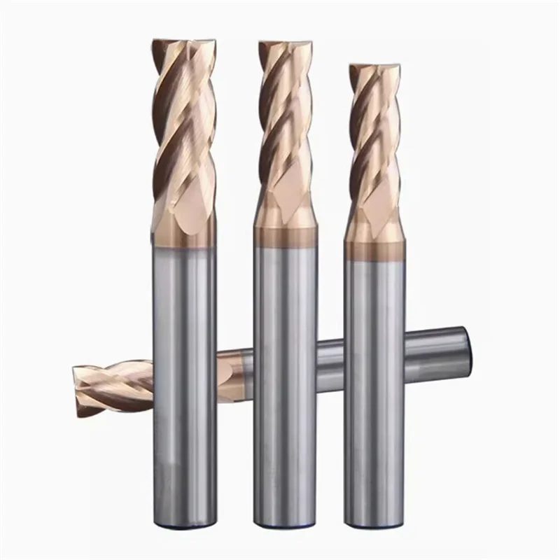 HRC55 4 Flute Decimal Point Endmill Tungsten Carbide End Mill CNC Tools Fresa  Metal Steel Frez Router Bit Milling Cutter