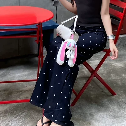 X2HOMME Original Rabbit Cute Plush Doll Two-Dimensional Bag Pendant Plush Hanging Ornament Gift About 15 CM