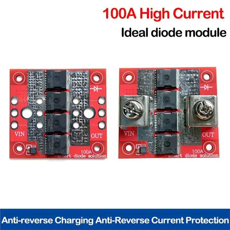ABNR Ideal Diode No Ground No Forward Voltage Limit Anti Backflooding Backflow Charging Module Ultra Low Dropout 100A High Curre