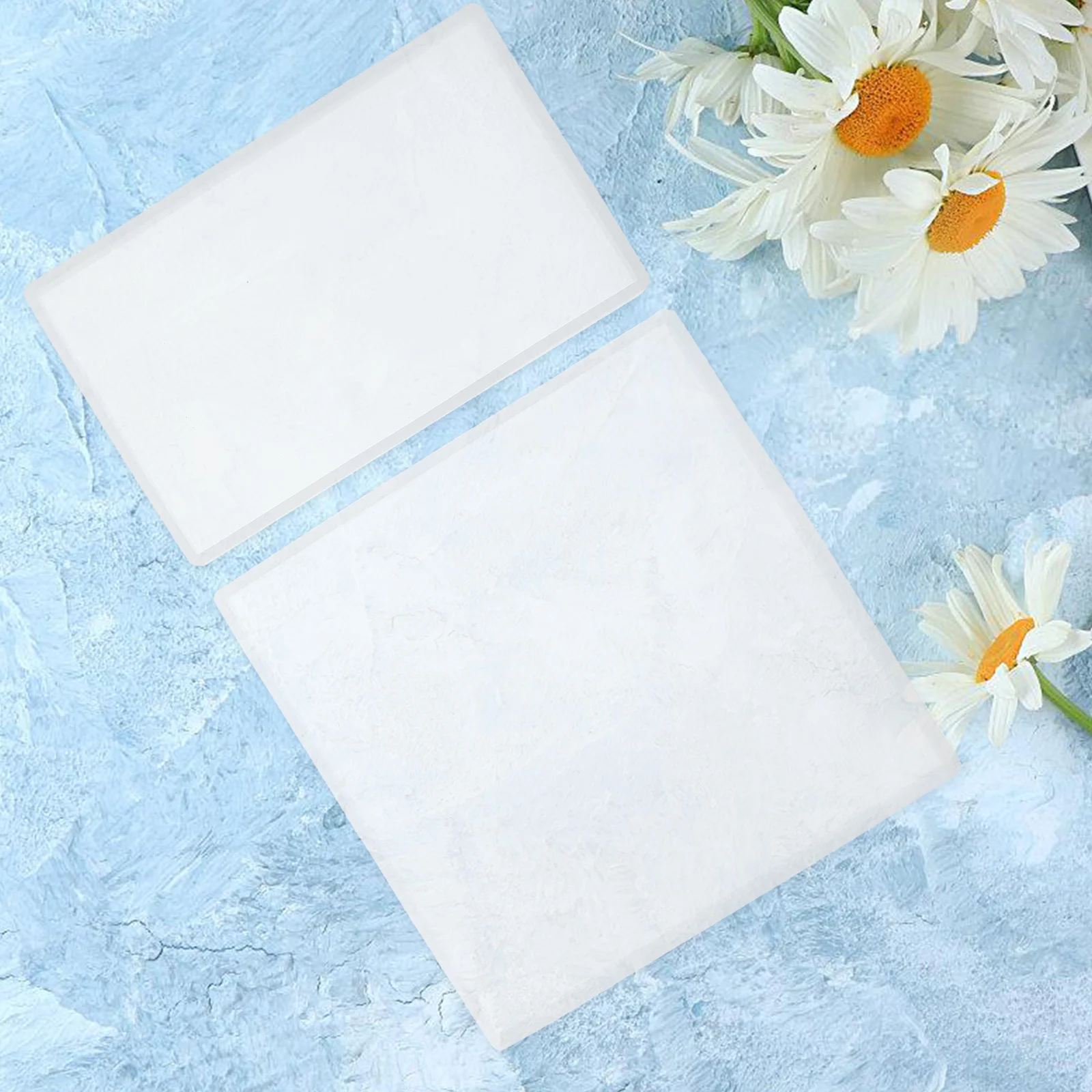 

2Pcs Silicone Tray Molds for Epoxy Resin Unique Coasters and Home Decoration Crafting