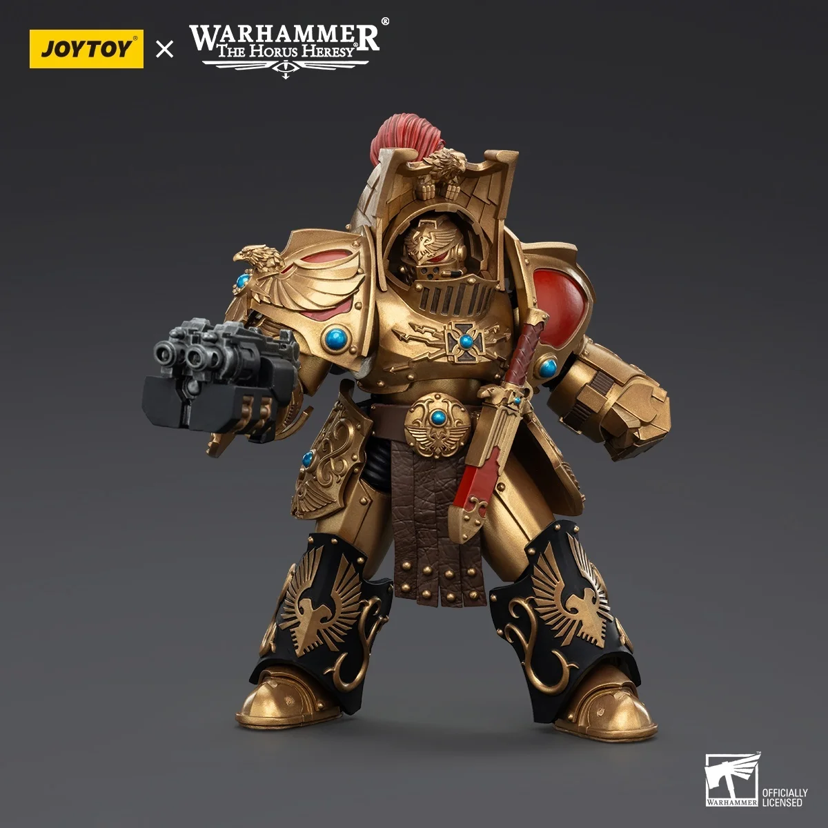 

JOYTOY Warhammer "The Horus Heresy" Legio Custodes Aquilon Terminator Squad Aquilon With Lastrum Storm Bolter Action Figures
