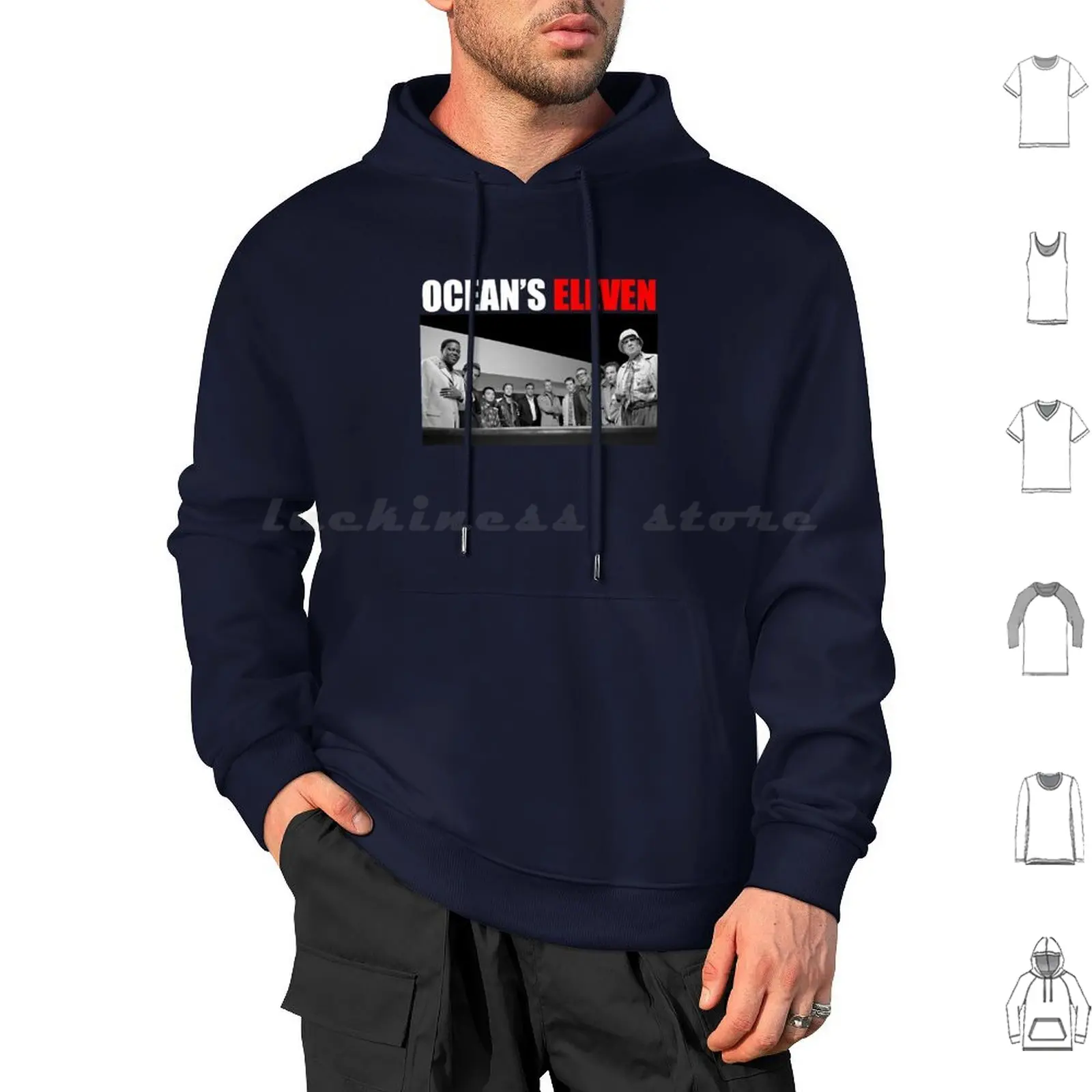 Music Retro Ocean's Movie Film Eleven Mens My Favorite Hoodie cotton Long Sleeve Music Retro Oceans Movie Film Eleven Mens