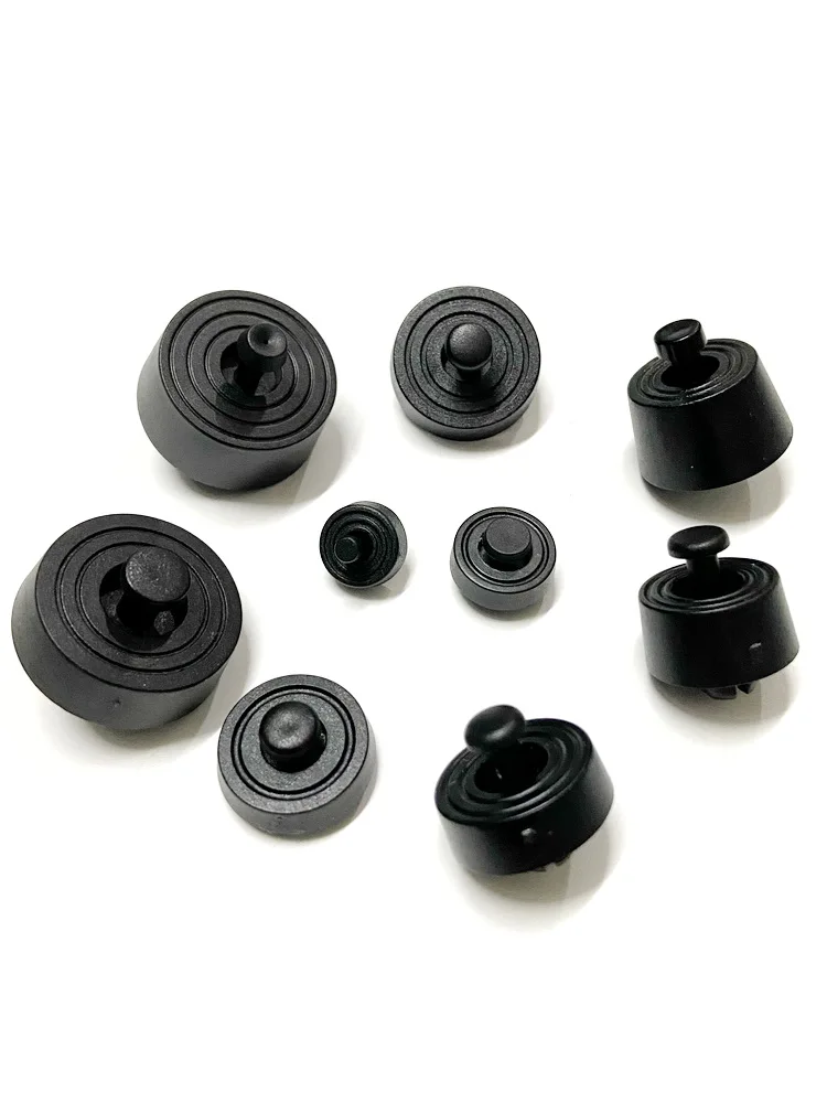 Screw Free Installation Of Black Hard Plastic Pin Foot Pads For Small Furniture Cabinets Boxes Chassis Electrical Legs