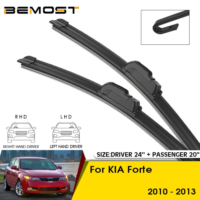 Car Wiper Blades For KIA Forte 2010 2011 2012 2013 Windshield Windscreen Front Window Blades  24\