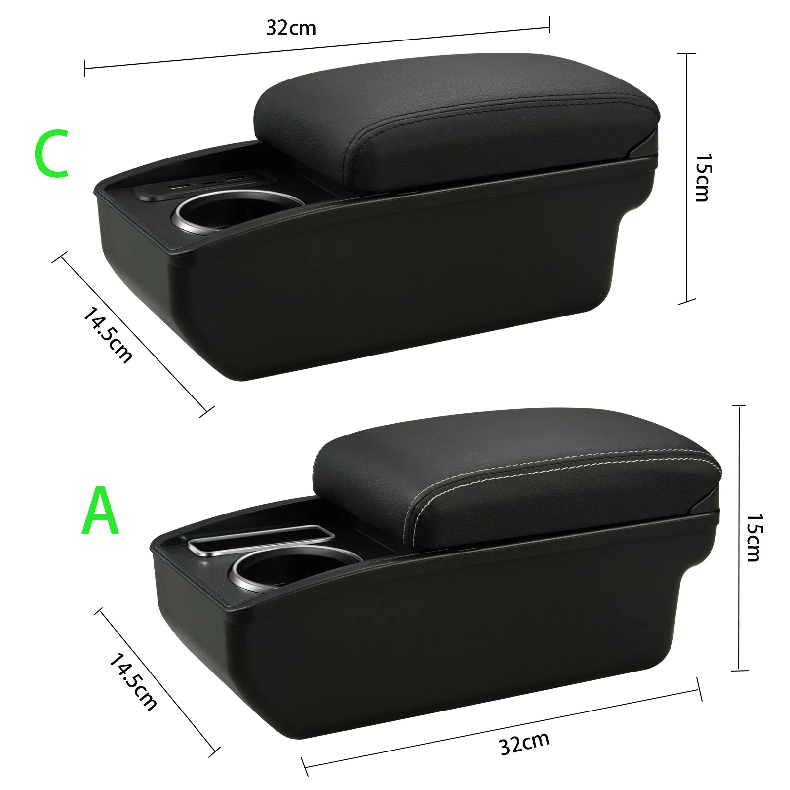 For Hyundai I10 Armrest Box for Hyundai I10 Car Armrest Central Storage Box Interior Dedicated Retrofit Parts Car Accessories
