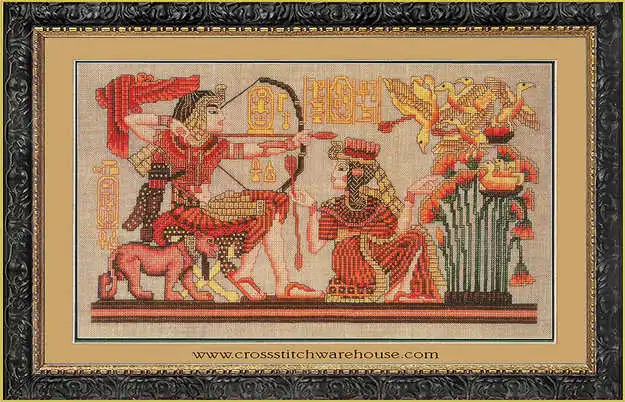 100% Egypt Cotton Threads  Genuine Product Egypt Cross Stitch Kits -Janlynn 157 Egyptian Figures 45-30