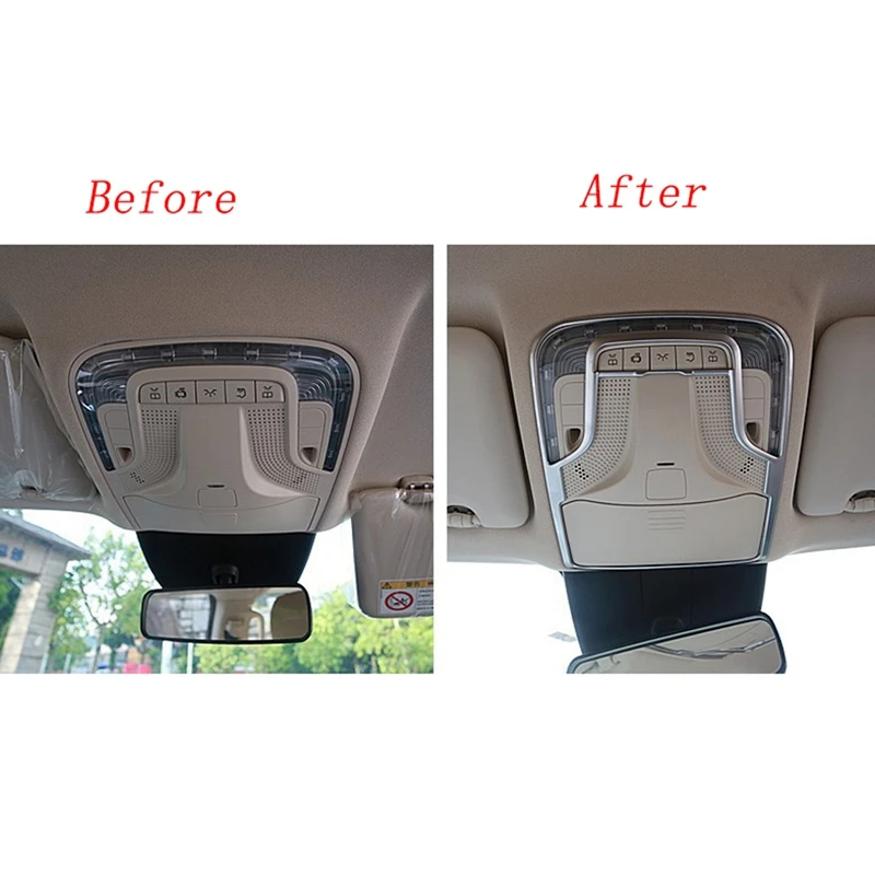 Car Reader Lamp Cover Trim Overlay Light Panel For Mercedes Benz V Class Vito W447 2018-2020