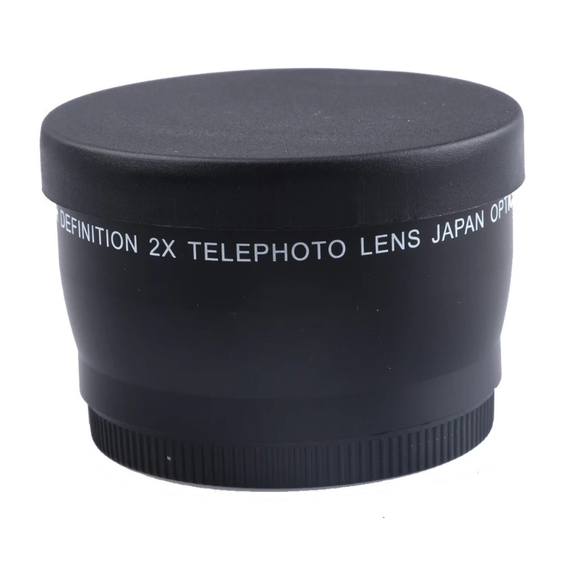 Distance-increasing lens head 55MM 2.0 times, front-end interface 62mm is suitable for Nikon, Sony