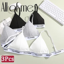 3Pcs Sexy Seamless Bra Tops Women Wireless Bralette Padded Tops Female T-shirt Cropped with Chest Tanks Camisole Camis Bralette