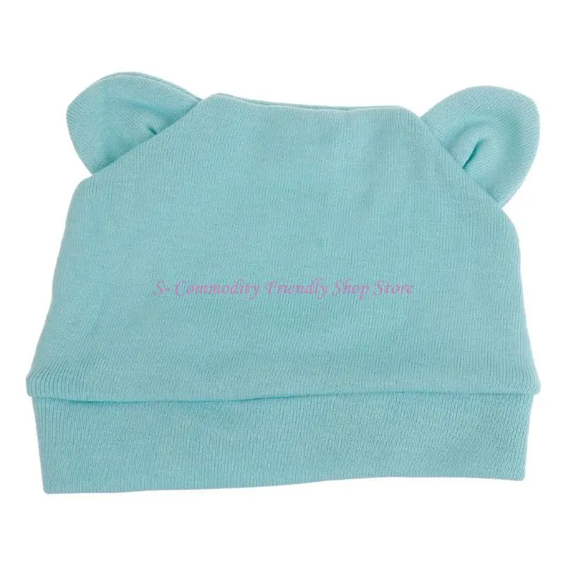 

85AE Spring Summer Turban Toddler Cap Baby Bear Ears Hat Hospital Hat