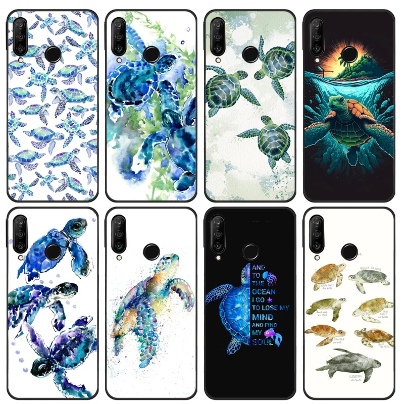 Sea Turtles For Huawei Nova 10 SE Nova 9 5T 3i 7i 8i 11i Y90 Y70 Y60 Y61 P20 P30 P40 Lite P60 Pro Case