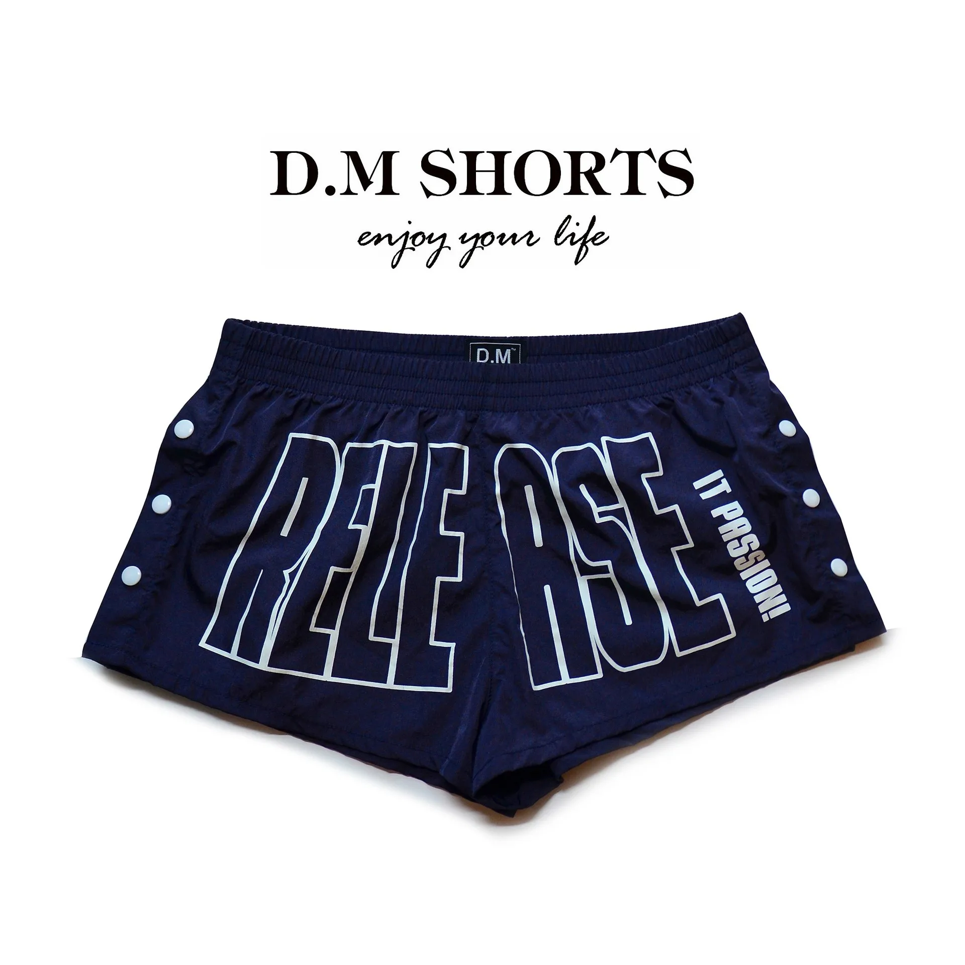 

Men's Underwear Casual Home Boxer Pants Letter Printed Button Design Four Corners Breathable Polyester Shorts