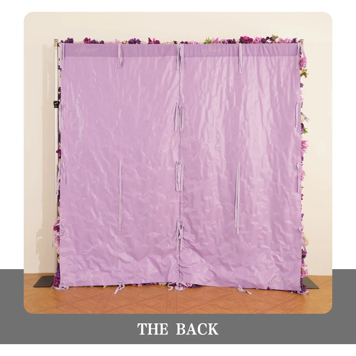 Uflower Silk Rose Flowers 3D Backdrop Wall Wedding Decoration Artificial Flower Wall Panel for Home Decor Backdrops Flower Wall