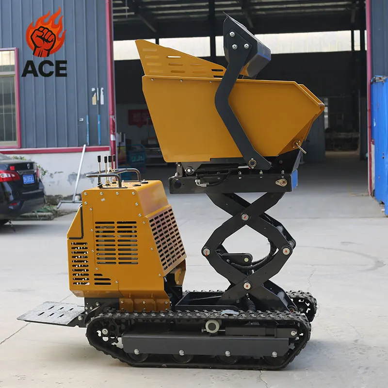 

Mini Crawler Hydraulic Dumper Farm 500-1000 Kg Lifting Mini Dumper customized track Loader Dumper With 18 month Warranty