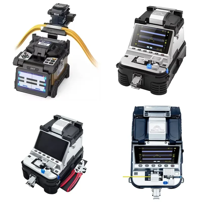 Fiber Optical Fusion Splicer Tool 4G 6Motors FTTH Network Equipment Optical Fiber Fusion Splice Machine SC Replaces