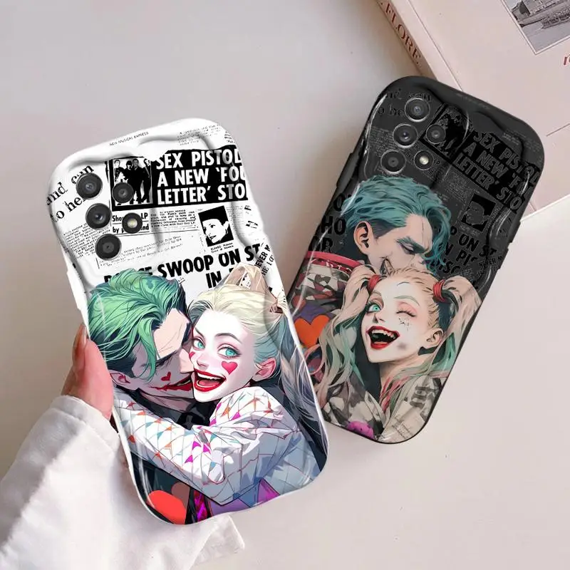 J-Joker Harley Quinn Phone Case for GalaxyA32 A52 A72 4G 5G A14 A15 A25 A53 A54 A55 5G A22 A24 4G A23 4G A33 A34 A35 A52s A73 5G