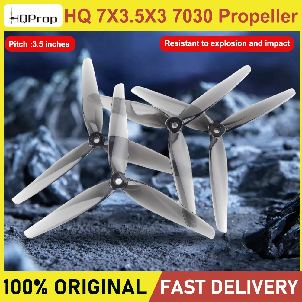 HQprop 7X3.5X3 7030 3-Blade Propeller for RC FPV Freestyle Drones 7*3.5 Inch Long Range DIY Parts CW & CCW Options Available