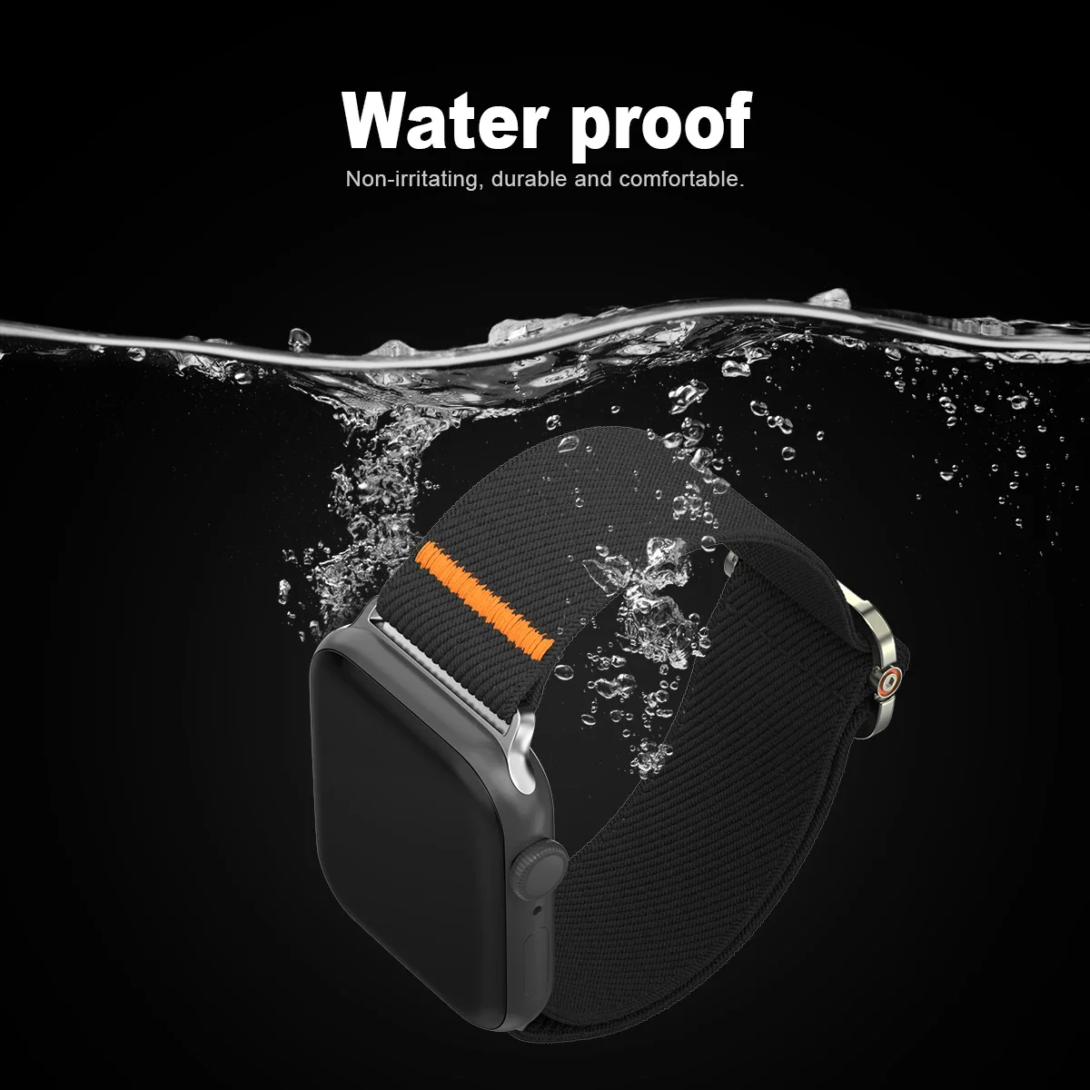 Нейлоновый ремешок для Apple Watch Band Ultra 2 49 мм 10 9 8 7 46 мм 45 мм 41 мм 44 мм 42 мм Плетеный эластичный браслет для IWatch Series 6 SE