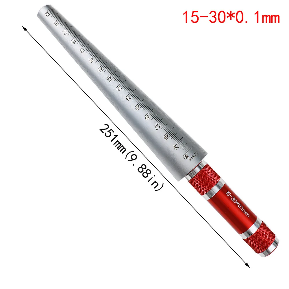 For HUOTO Stainless Steel Taper Gauge Precision Hole Diameter Checker Accurate Measuring Ruler Engineering Equipment