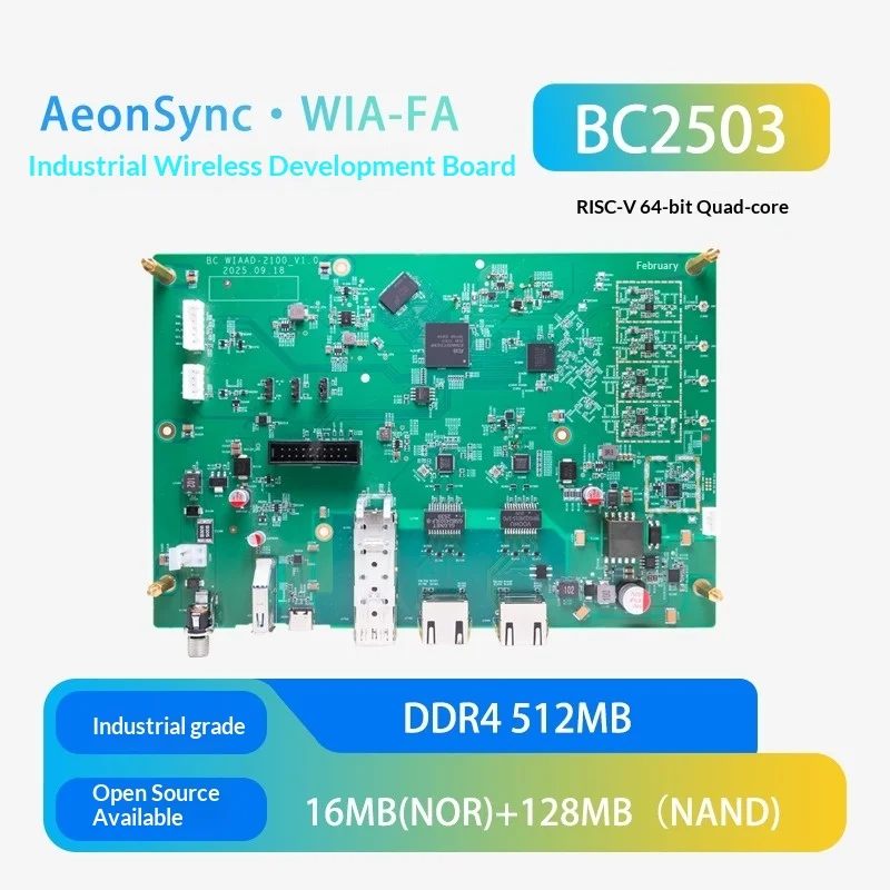 BC2503 Chip Solution AeonSync WIA FA Industrial Grade Wireless Open Source Development Board for Expansion Control Panel