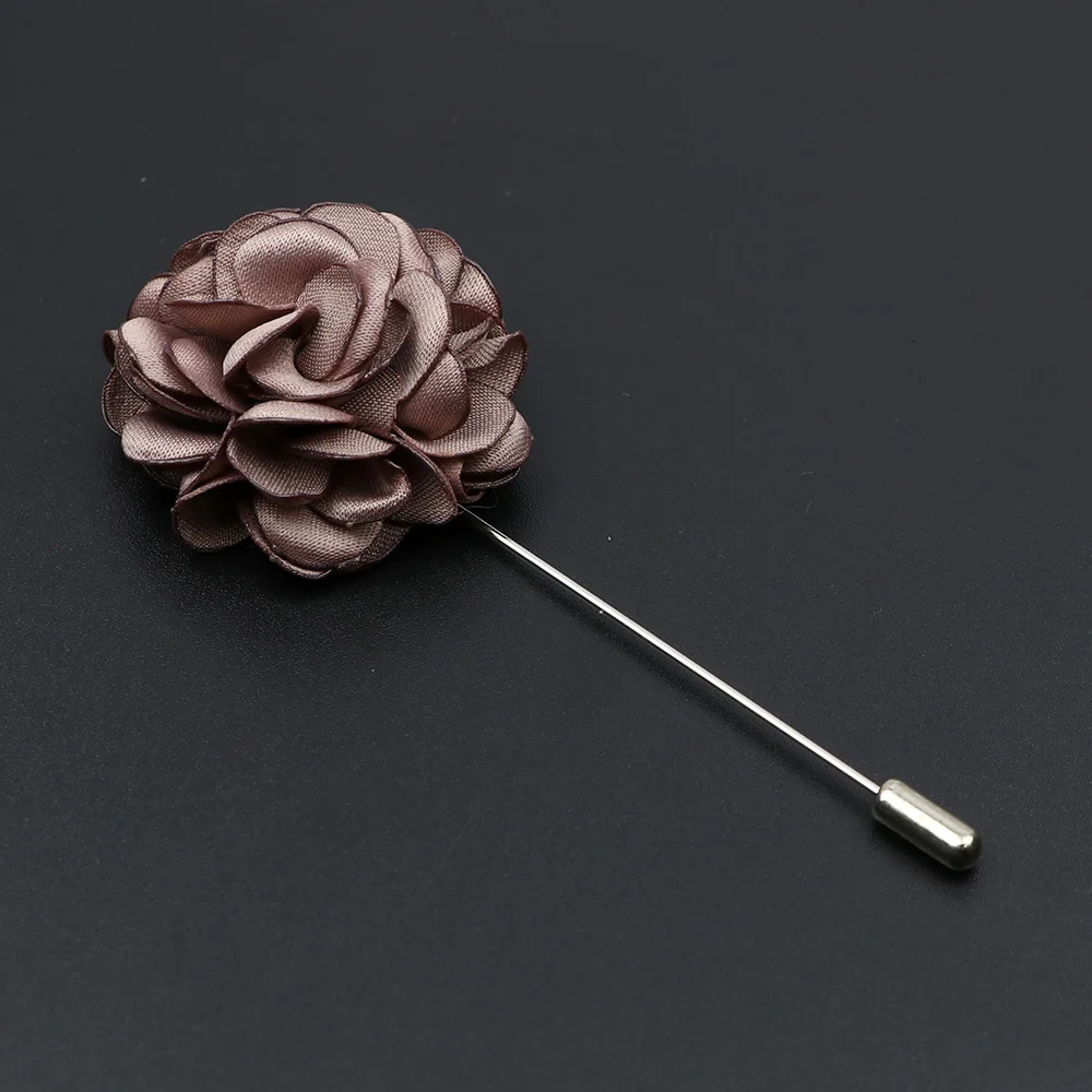 Men\'s Handmade Brooches Floral Brooch Pin Suit Shirt Corsage Collar Lapel Pin Wedding Boutonniere  Jewelry Clothes Accessory